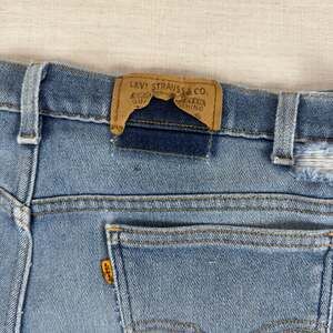 Vintage Levi's Action Slacks Orange Tab Blue Denim Jeans 40x30
